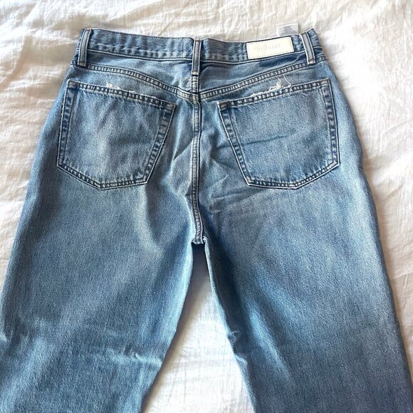 RE/DONE 90s High Rise Loose Jeans in worn blue - size 30 - Picture 5 of 5